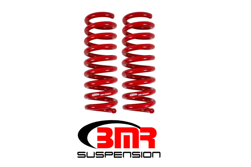 BMR 16-17 6th Gen Camaro V8 Rear Performance Version Lowering Springs - Red - DTX Performance