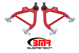 BMR 79-93 Fox Mustang Lower A-Arms (Coilover Only) w/ Adj. Rod End and STD. Ball Joint - Red