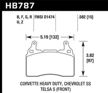 Load image into Gallery viewer, Hawk 14-17 Chevy Corvette / 10-15 Chevy Camaro 6.2L HPS Street Front Brake Pads - DTX Performance