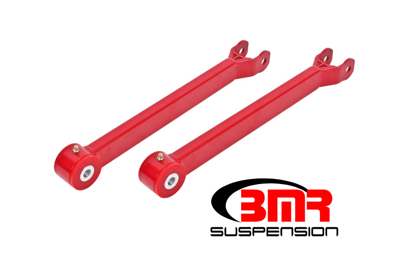 BMR 08-17 Challenger Non-Adj. Lower Trailing Arms (Polyurethane) - Red - DTX Performance