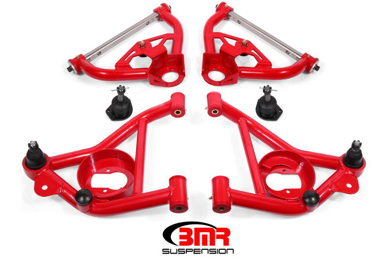 BMR 78-87 G-Body Upper And Lower A-Arm Kit - Red - DTX Performance