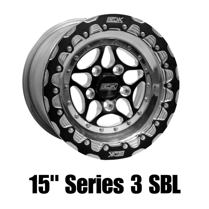 Belak 15x11 GTR Rear Wheel (OEM Small Brake Kit Req) / 5x114.3 BP / Series 3 Wheel- Single Beadlock - DTX Performance