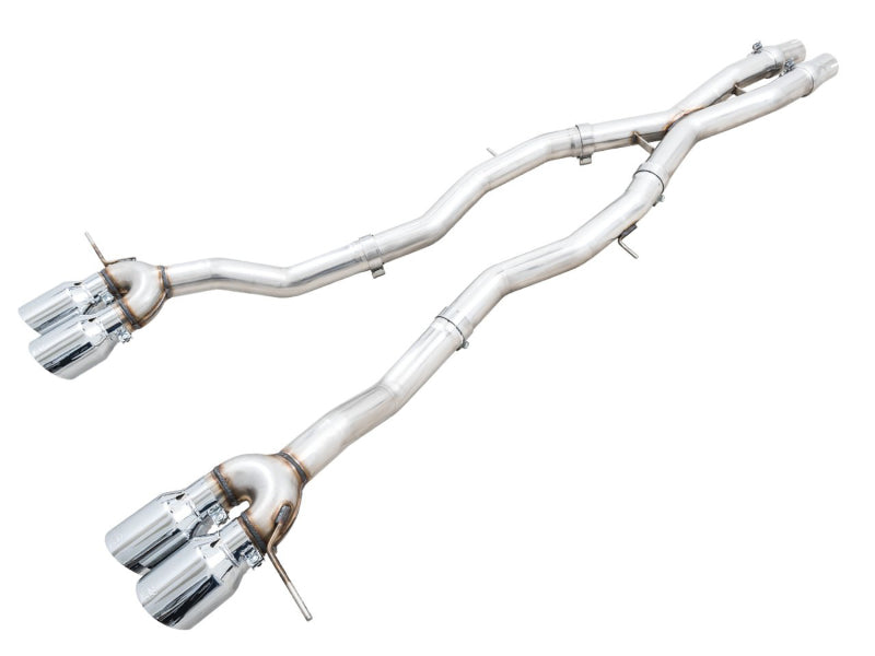 AWE Track Edition Catback Exhaust for BMW G8X M3/M4 - Chrome Silver Tips - DTX Performance