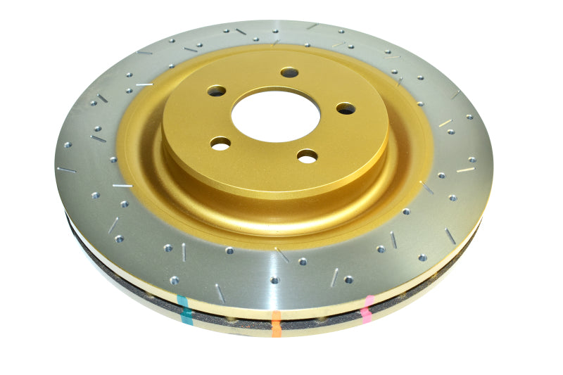 DBA 14-21 Volkswagen GTI (w/Perf Pkg 310mm Rear Disc) Rear 4000 Series Drilled & Slotted Rotor - DTX Performance