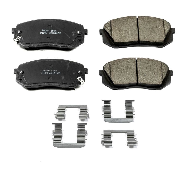 Power Stop 15-16 Hyundai Sonata Front Z17 Evolution Ceramic Brake Pads w/Hardware - DTX Performance