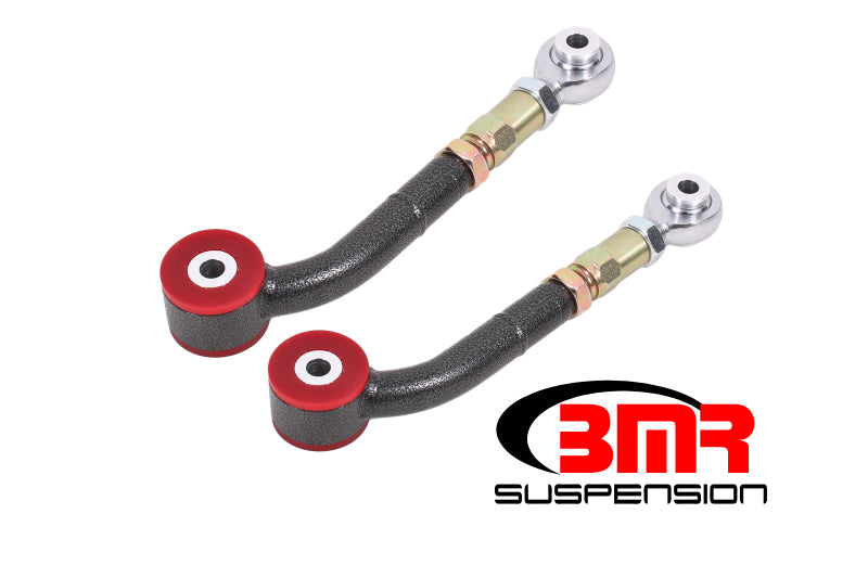 BMR 08-17 Challenger Upper Trailing Arms w/ On-Car Adj. Poly/Rod Ends - Black Hammertone - DTX Performance