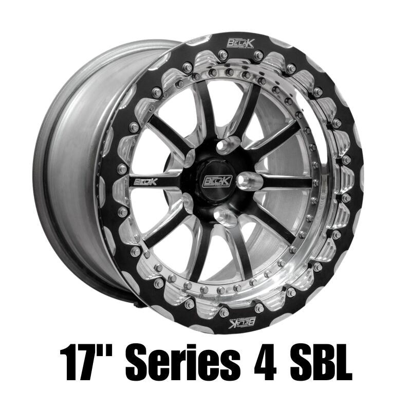 Belak 17x10.5 / 8.25in BS / 5x114.3 BP / Low Pad / Series 4 Wheel - Single Beadlock - DTX Performance