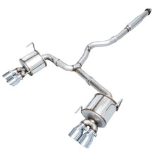 Load image into Gallery viewer, AWE Tuning Subaru STI VA / WRX GV / STI GV Sedan Touring Edition Exhaust - Chrome Silver Tip (102mm) - DTX Performance