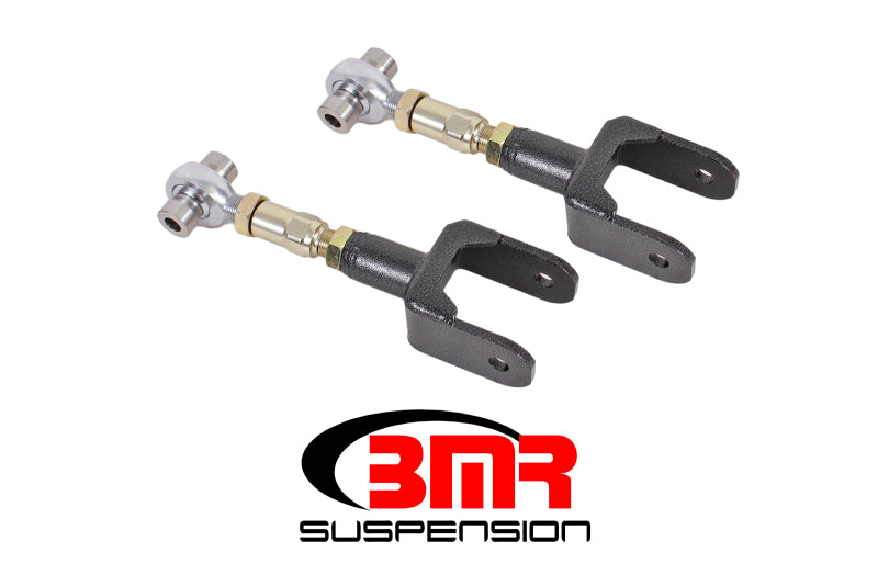 BMR 79-04 Fox Mustang Upper Control Arms On-Car Adj. Rod Ends - Black Hammertone - DTX Performance