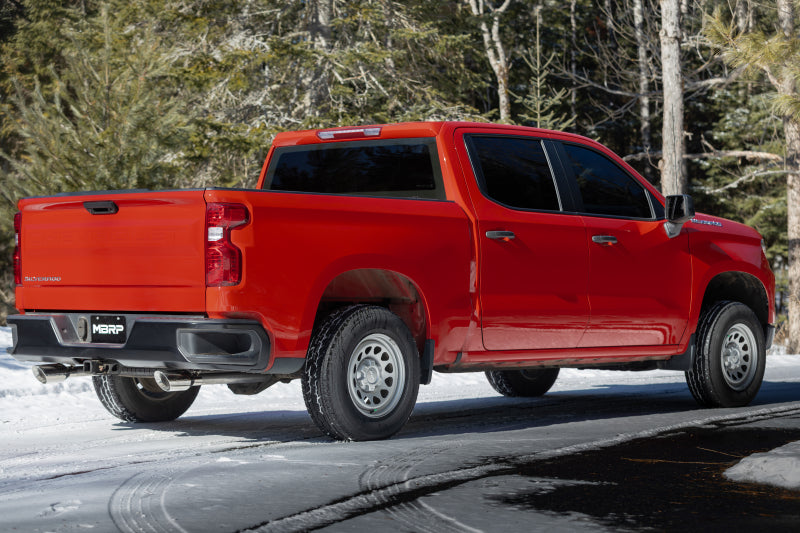 MBRP 2019+ Chevrolet Silverado 1500 / 2019+ GMC Sierra 1500 Alum. 3in Armor Black Cat-Back Exhaust - DTX Performance