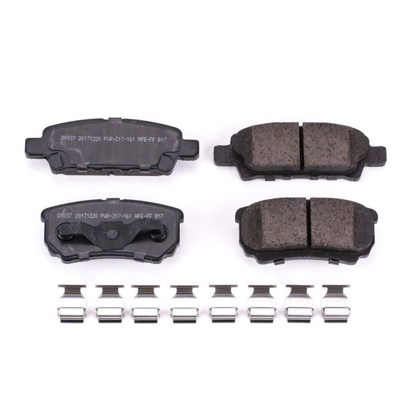 Power Stop 11-14 Chrysler 200 Rear Z17 Evolution Ceramic Brake Pads w/Hardware - DTX Performance