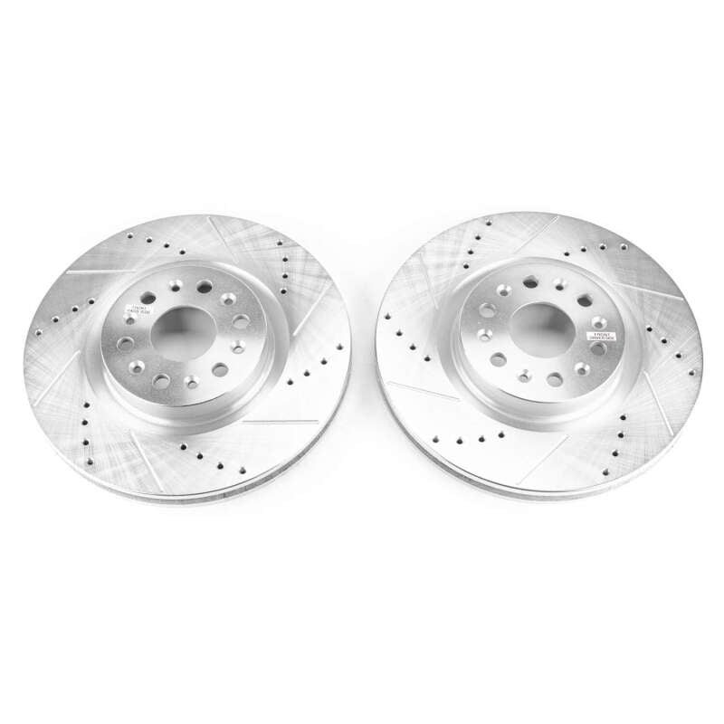 Power Stop 18-19 Buick Enclave Front Evolution Drilled & Slotted Rotors - Pair - DTX Performance