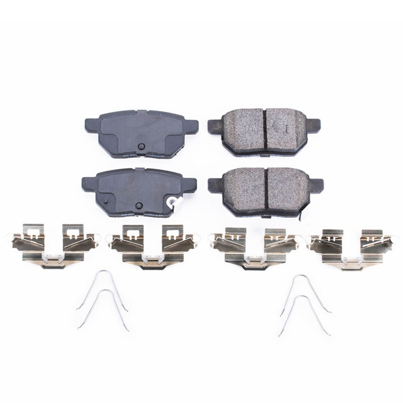 Power Stop 2021 Toyota Prius Rear Z17 Evo Ceramic Brake Pads w/Hardware - DTX Performance