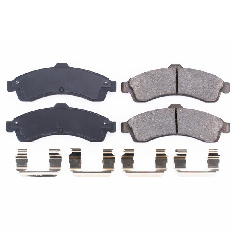 Power Stop 04-05 Buick Rainier Front Z17 Evolution Ceramic Brake Pads w/Hardware - DTX Performance