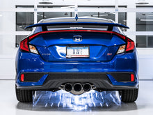 Load image into Gallery viewer, AWE Tuning 17-20 Honda Civic Si 1.5L Turbo Dual-to-Triple Tip Conversion Kit - Chrome Silver Tip - DTX Performance