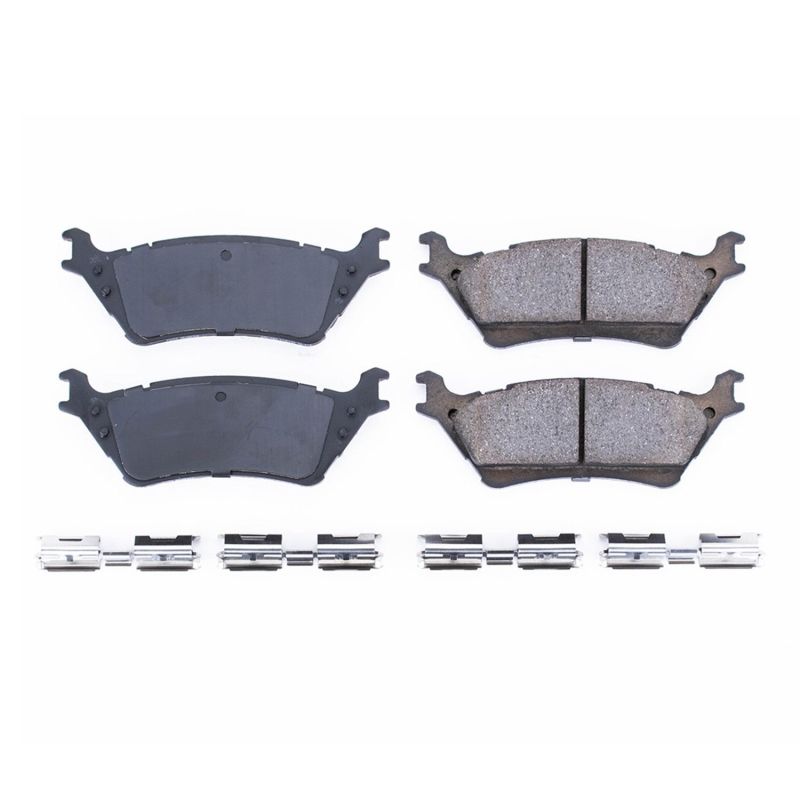 Power Stop 12-19 Ford F-150 Rear Z17 Evolution Ceramic Brake Pads w/Hardware - DTX Performance