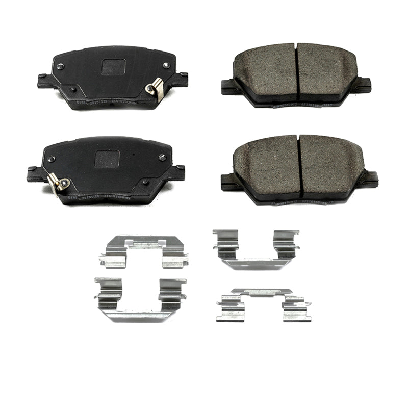 Power Stop 16-18 Fiat 500X Front Z17 Evolution Ceramic Brake Pads w/Hardware - DTX Performance