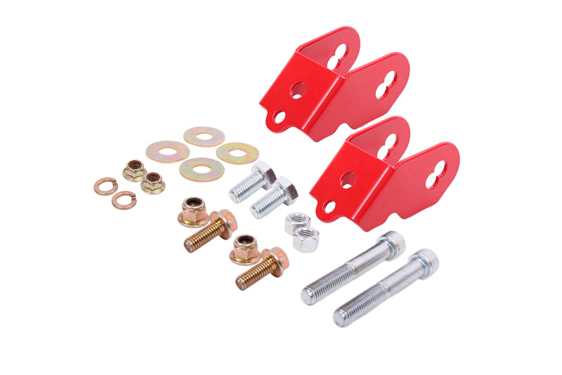 BMR Suspension 15-18 Ford Mustang S550 Rear Camber Adjustment Lockout Kit - Red - DTX Performance