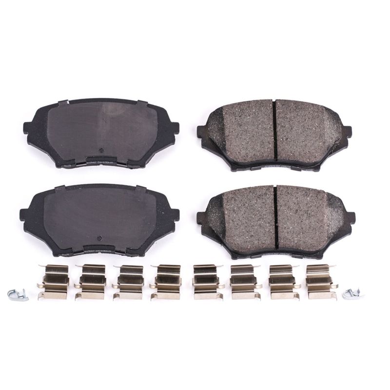 Power Stop 06-15 Mazda MX-5 Miata Front Z17 Evolution Ceramic Brake Pads w/Hardware - DTX Performance