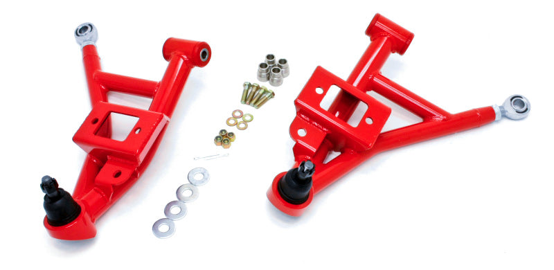 BMR 93-02 F-Body Adj. Lower A-Arms/Rod End Combo (Polyurethane) - Red - DTX Performance