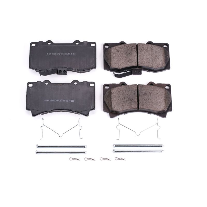 Power Stop 06-10 Hummer H3 Front Z17 Evolution Ceramic Brake Pads w/Hardware - DTX Performance