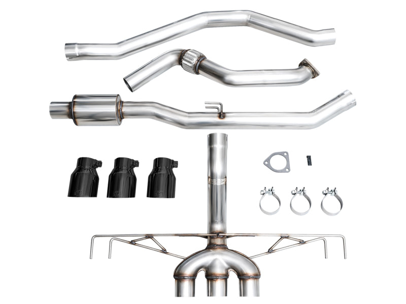 AWE Tuning 2023 Honda Civic Type R FL5 Track Edition Exhaust w/ Triple Diamond Black Tips - DTX Performance