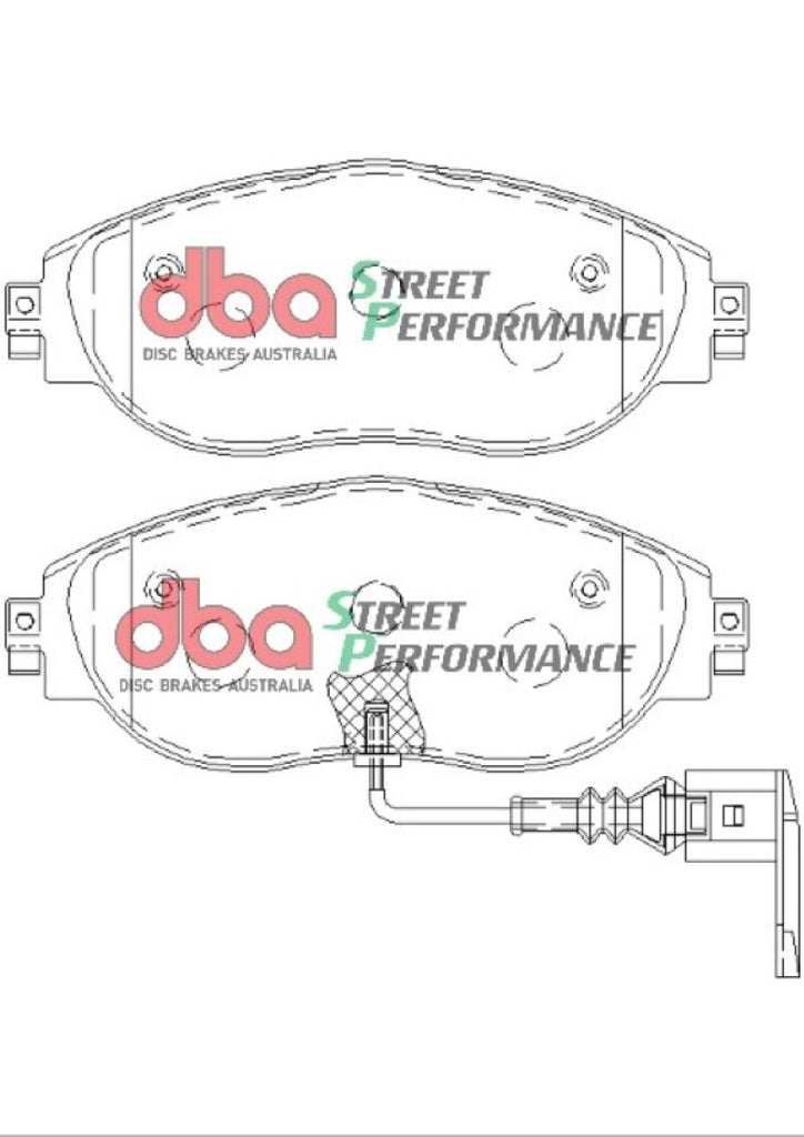 DBA 13-21 Volkswagen Golf R (MK7) SP Performance Front Brake Pads - DTX Performance