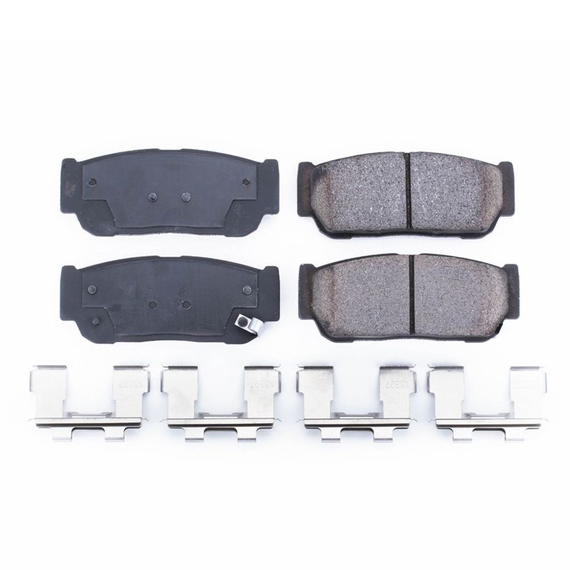 Power Stop 2007 Hyundai Entourage Rear Z17 Evolution Ceramic Brake Pads w/Hardware - DTX Performance