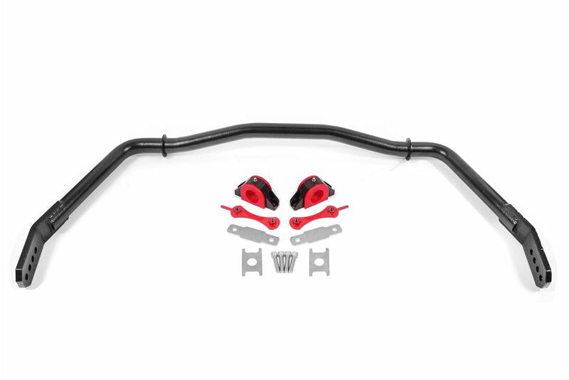 BMR 05-14 Ford Mustang Front Hollow 38mm Sway Bar Kit w/ Bushings - Hammertone Black - DTX Performance