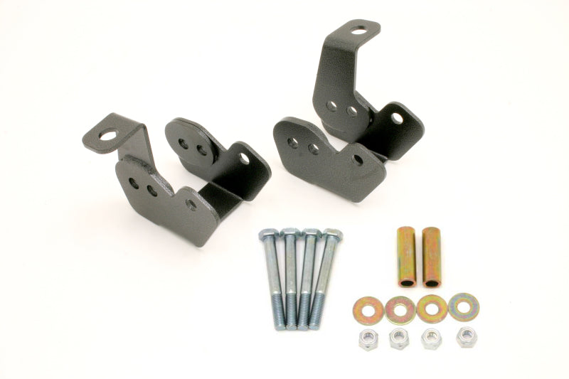 BMR 82-02 3rd Gen F-Body Bolt-On Control Arm Relocation Brackets - Black Hammertone - DTX Performance