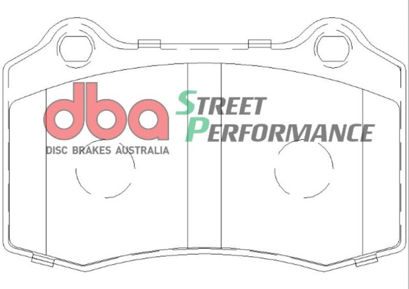 DBA 92-02 Dodge Viper Front SP Performance Brake Pads - DTX Performance