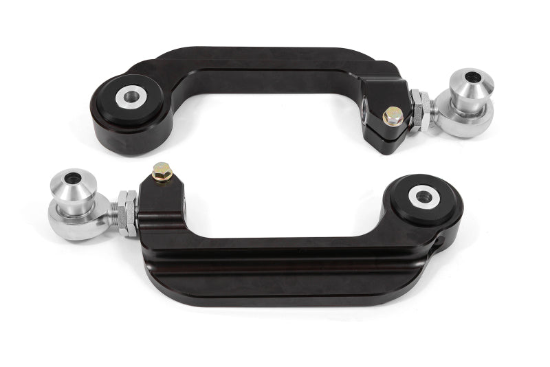 BMR 15-21 S550 Mustang Billet Aluminum Camber Links Adjustable (Delrin/Rod ends) - Black Anodized - DTX Performance