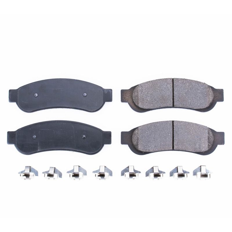 Power Stop 10-12 Ford F-250 Super Duty Rear Z17 Evolution Ceramic Brake Pads w/Hardware - DTX Performance