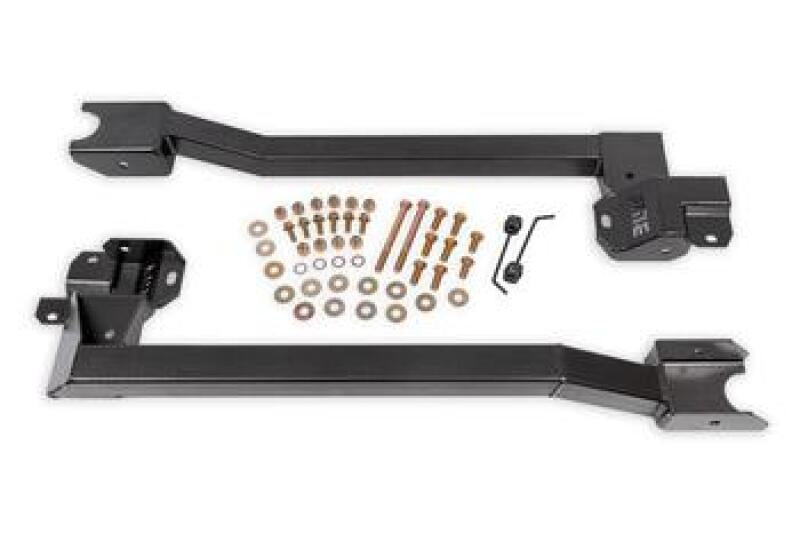 BMR 74-81 GM 2nd Gen F-Body Bolt-On Subframe Connectors - Black Hammertone - DTX Performance