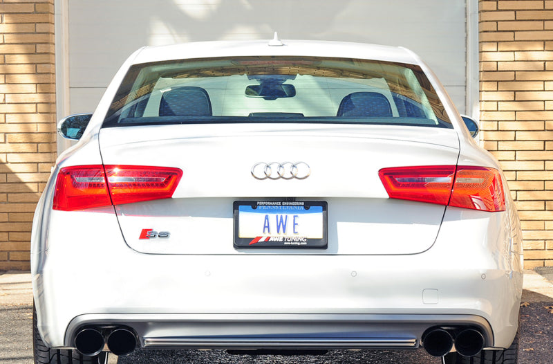 AWE Tuning Audi C7 / C7.5 S6 4.0T Touring Edition Exhaust - Diamond Black Tips - DTX Performance