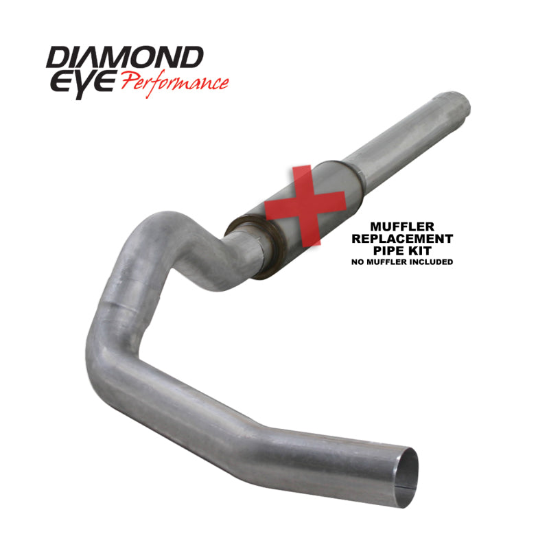 Diamond Eye KIT 5in CB MFLR RPLCMENT PIPE SGL AL: 2004.5-2007.5 DODGE CUMMINS 600 - DTX Performance