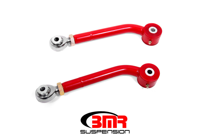 BMR 08-17 Challenger Upper Trailing Arms w/ Single Adj. Poly/Rod Ends - Red - DTX Performance