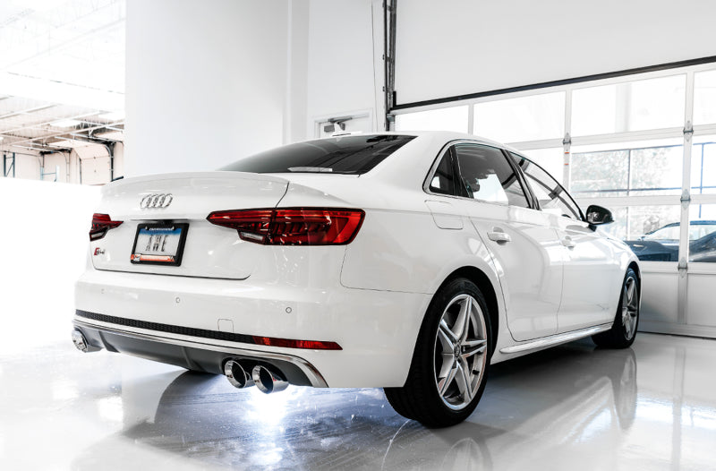 AWE Tuning Audi B9 S5 Sportback Touring Edition Exhaust - Non-Resonated (Black 102mm Tips) - DTX Performance