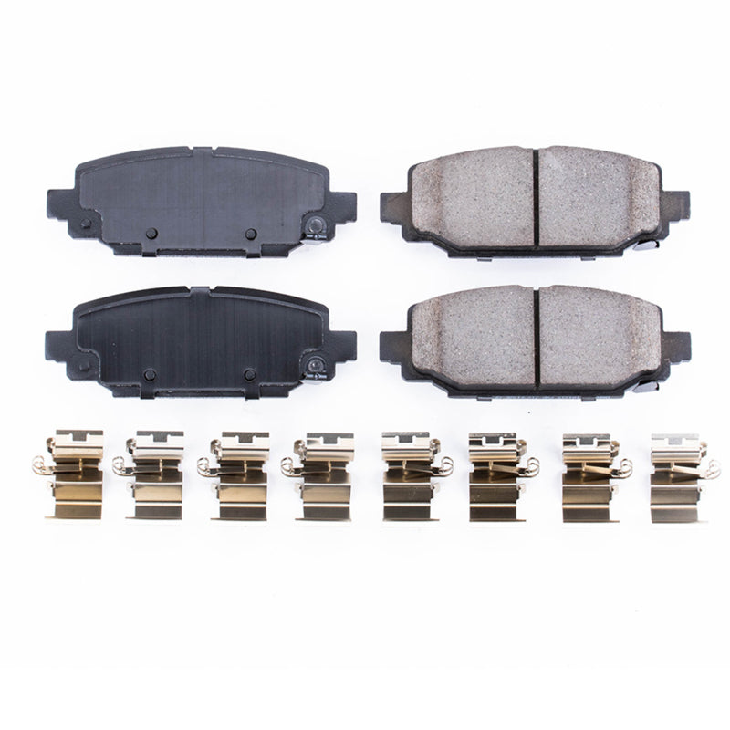 Power Stop 18-19 Jeep Wrangler Rear Z17 Evolution Ceramic Brake Pads w/Hardware - DTX Performance