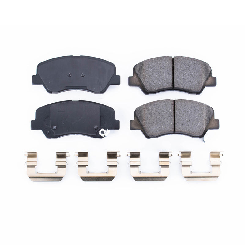 Power Stop 12-19 Hyundai Accent Front Z17 Evolution Ceramic Brake Pads w/Hardware - DTX Performance