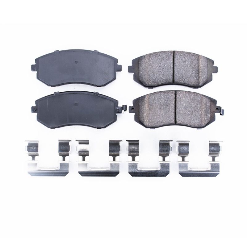 Power Stop 05-06 Saab 9-2X Front Z17 Evolution Ceramic Brake Pads w/Hardware - DTX Performance