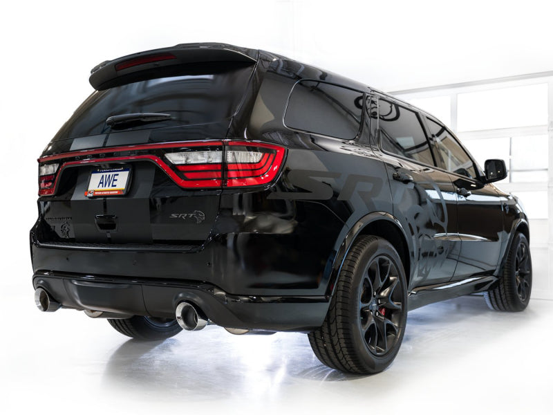 AWE Tuning 18-23 Dodge Durango SRT & Hellcat Track Edition Exhaust - Chrome Silver Tips - DTX Performance