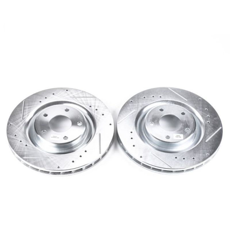 Power Stop 06-09 Cadillac XLR Front Evolution Drilled & Slotted Rotors - Pair - DTX Performance