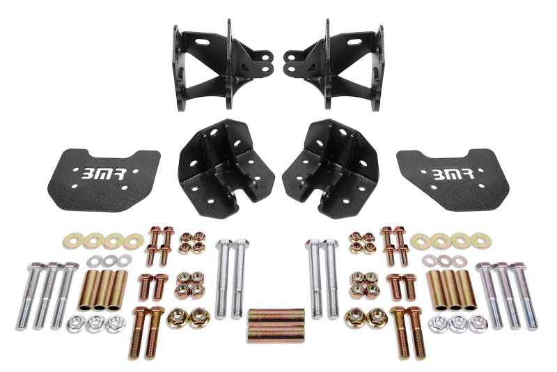 BMR 79-04 Mustang Rear Coilover Conversion Kit w/ Control Arm Bracket - Black Hammertone - DTX Performance