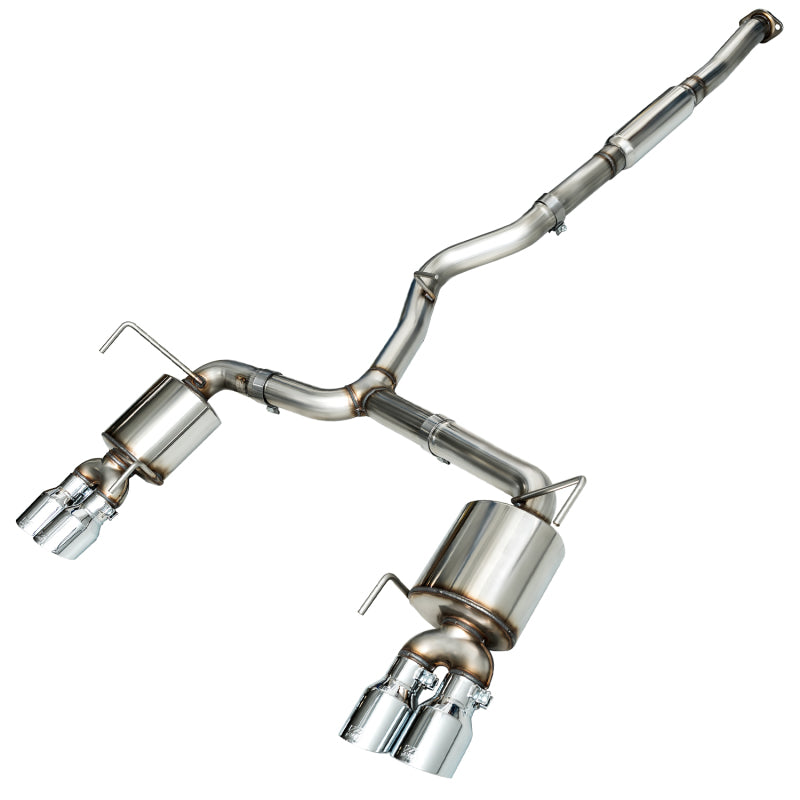 AWE Tuning 2015+ Subaru WRX VA Sedan Touring Edition Exhaust - Chrome Silver Tips (102mm) - DTX Performance