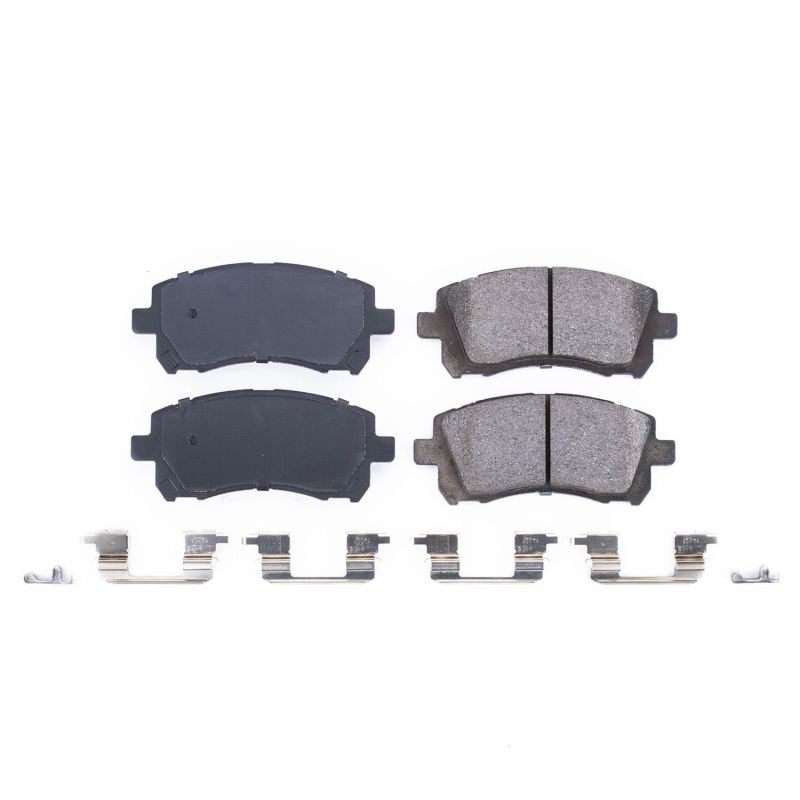 Power Stop 98-02 Subaru Forester Front Z17 Evolution Ceramic Brake Pads w/Hardware - DTX Performance