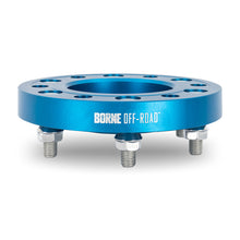 Load image into Gallery viewer, Mishimoto Borne Off-Road Wheel Spacers 5x150 110.1 38.1 M14 Blue - DTX Performance