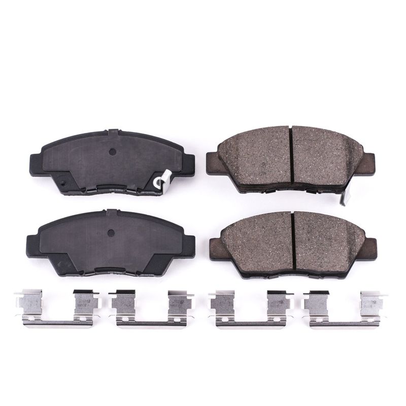 Power Stop 11-15 Honda CR-Z Front Z17 Evolution Ceramic Brake Pads w/Hardware - DTX Performance