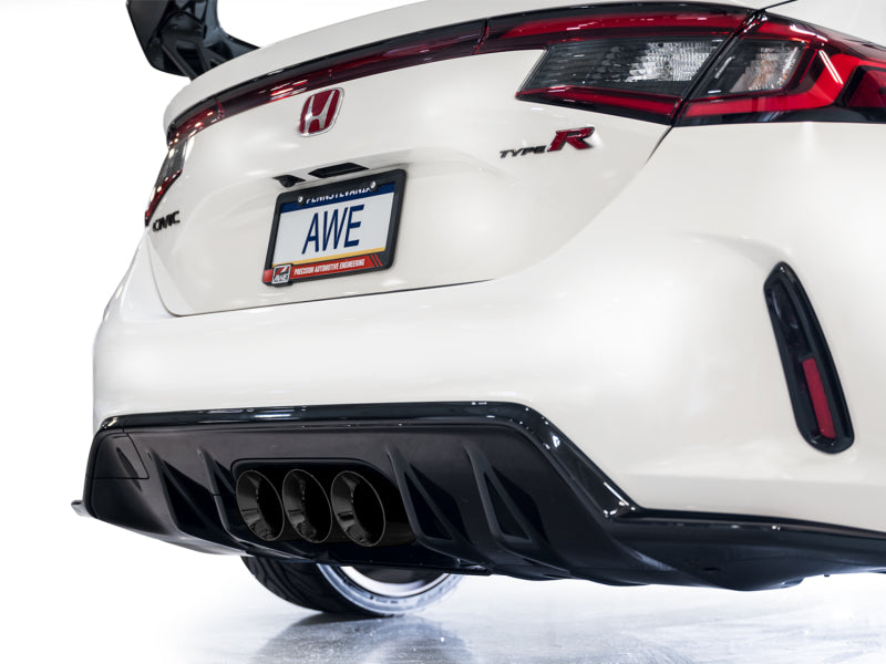 AWE Tuning 2023 Honda Civic Type R FL5 Touring Edition Exhaust w/ Triple Diamond Black Tips - DTX Performance