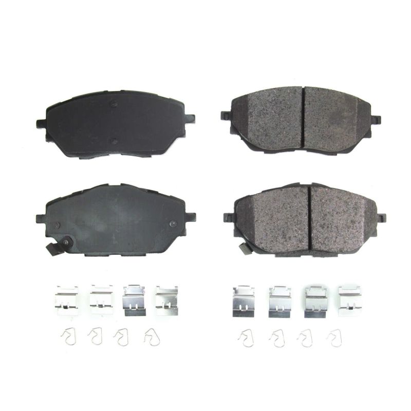 Power Stop 18-19 Toyota C-HR Front Z17 Evolution Ceramic Brake Pads w/Hardware - DTX Performance